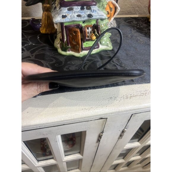 Designer COACH Black Leather All Purpose Wristlet Bag Preloved - Picture 7 of 8